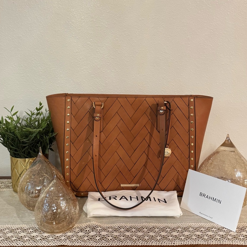 Brahmin Tan Nelani Leather Handbag NWT (see description) - Picture 3 of 15